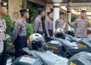 Polres Bima Terima Bantuan 4 Unit Kendaraan Patroli Roda Dua Dari Polda NTB