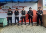 Personel OMP Rinjani 2024 Polres Bima Kota Amankan Kantor dan Logistik KPU Kota Bima