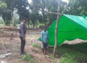 Bhabinkamtibmas Polsek Madapangga, Pantau Lahan Ketahanan Pangan Milik Warga Binaan