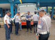 Sat Lantas Polres Bima Kota dan Dinas Perhubungan Gelar Penegakan Hukum Angkutan AKAP, AKDP, dan Pariwisata di Terminal Dara