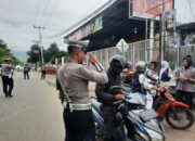 Sat Lantas Polres Bima Kota Tertibkan Pelanggar Lalu Lintas Kasat Mata di Jalan Gatot Subroto