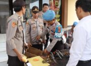Sie Propam Polres Bima Kota Gelar Pemeriksaan Administrasi dan Pengawasan Senpi Organik Polri