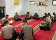 Tadarus Al-Qur’an dan Kultum Kapolres Bima AKBP Eko S.I.K.,M.I.K:Sarana  Introspeksi Memperkuat kebersamaan, dan Berharap Mendapatkan Ridho Allah SWT.