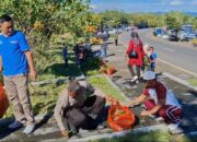 Polsubsektor Palibelo Mengikuti Gotong Royong Bersama Forkopimda Kabupaten Bima