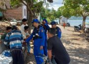 Sambangi  Warga di Wilayah Hukumnya Satpolairud  Imbau Warga Jaga Kamtibmas