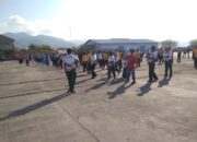 Kapolres Bima Kota Hadiri Senam Sehat Bersama Peringatan HARHUBNAS ke-55 di Pelabuhan Bima