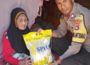 Polsek Rasanae Timur Berbagi Kebaikan, Salurkan Bantuan Beras untuk Warga yang Membutuhkan