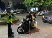 Sat Lantas Polres Bima Kota Gelar Blue Light Patrol dan Pengaturan Lalu Lintas