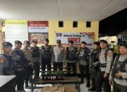 Polres Bima Kota Razia Miras di Café dan Tempat Hiburan Malam, Puluhan Botol Disita