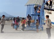Polsek Kawasan Pelabuhan Laut Bima Amankan Embarkasi dan Debarkasi KM. BINAIYA
