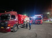 Unit Pam Obvit Sat Samapta Polres Bima Kota Laksanakan Pengamanan dan Patroli di Area PT Pertamina Patra Niaga Bima